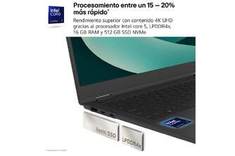 PORTATIL LG GRAM 14Z90RU I5 1334U/16GB/1TB