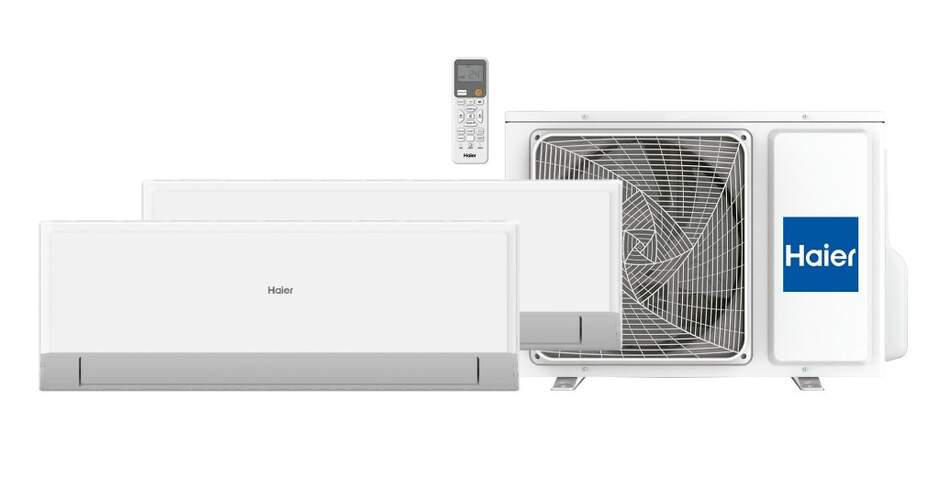 Kit Multi Aire Acondicionado Haier Geos R 25+35/2U40 - Clase A++ / A+++, 2322 frig/h, 2494 kcal/h