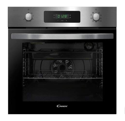 Horno Pirol&iacute;tico Candy FIDCPX886 - Clase A, 70L, 9 Funciones, Acero Inox