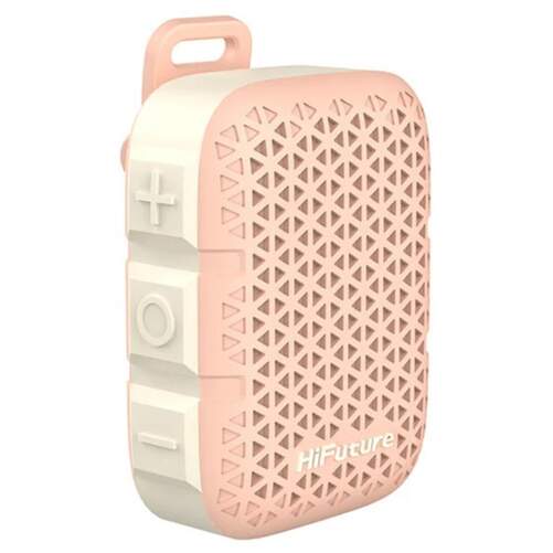 Altavoz HiFuture Pocket S Rosa - 8 h autonom&iacute;a ,Bluetooth 5.4, est&eacute;reo real TWS, bater&iacute;a de 450 mAh