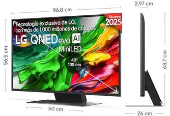TV LG 43%%%quot; 43QNED86B6A UHD QNED EVO MINILED A7 W26