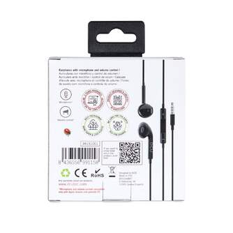 AURICULARES DCU JACK 3,5MM STEREO NEGRO