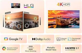 TV TCL 75%%%quot; 75V6B UHD GOOGLETV DOLBY AUDIO