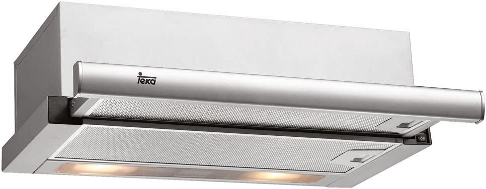 Campana Telescópica Teka TL 9310 - 90cm, 339m3/h, Doble Turbina, 2 Velocidades, Inox