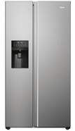 Frigor&iacute;fico Americano Haier HSR5918DIMP - Clase D, NoFrost MultiAirFlow, Dispensador de hielo, Inox
