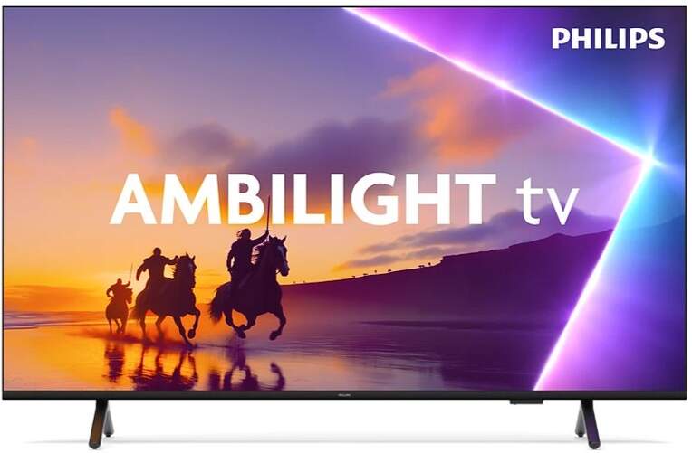 TV Philips 85" QLED 85PUS8510/12 - 4K Ultra HD, Titan OS, 20 W RMS Dolby Atmos, HDR10+