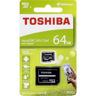 TARJ. MEM. TOSHIBA MICRO SD 64GB THN-M203K0640E