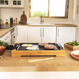 ASADORA CECOTEC TASTY%%%amp;GRILL BAMBOO 2000W 3058