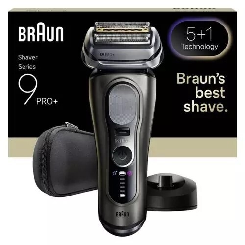 Afeitadora Braun 9615S Serie9 Por+ - Autonomía 60 Min, Wet&Dry, Inox, Negro