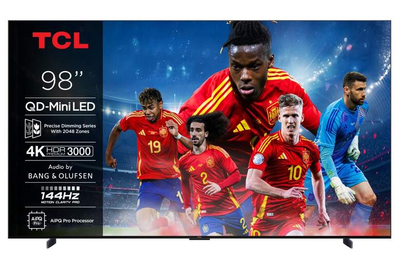 TV TCL 98" MiniLED 98C74 - 4K Ultra HD, Google TV, 60 W, 144Hz, HDR10+