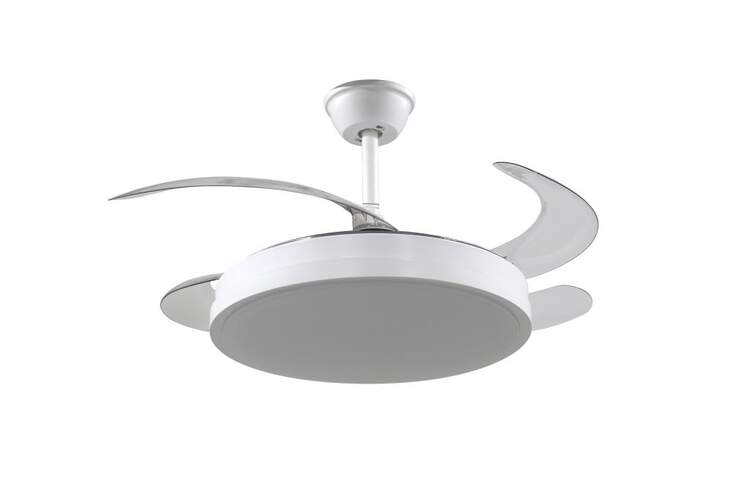 Ventilador Techo FM VT-Senza - Motor DC, Aspas Plegables 107cm, Mando, Temporizador