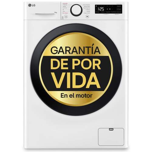 Lavadora LG F4WR5010A6W - 10 kg, 1400 rpm, Clase A, Vapor AI Direct Drive, Blanca