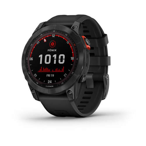 Garmin Fénix 7 Solar Negro - 1.3", Pulse+OX, Mapas, Sensores ABC, G. Pay, 16GB, 10Atm