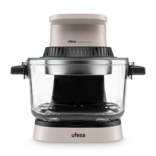 Freidora Aire Ufesa Crystal Crane - 4,5 L+ 3 L, 1200 W, temporizador hasta 60 min, 80-200&ordm;C, 10 prog