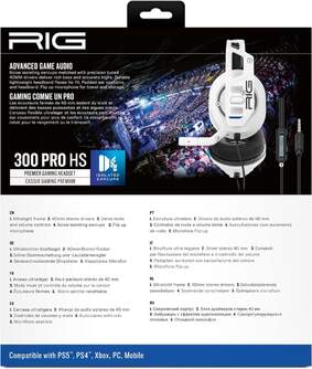 AURICULARES NACON RIG 300HS PS5 /PS4 BLANCO GAMING