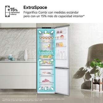 FRICOM. LG GBV5240CPY 203x60 METALFRESH INOX