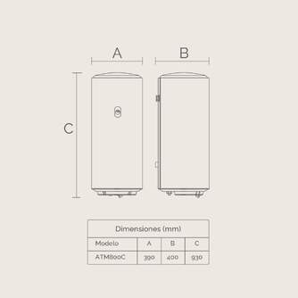 TERMO ARTICA ATM800C 80L CLASE C