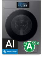 Lavadora Samsung WF90F09C4SU3 - 9 kg, 1400 rpm, Clase A-55%, Autodosificaci&oacute;n, Grafito