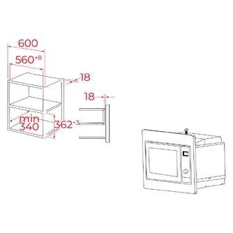 MICR. TEKA MWE225FI 40581515 GRILL CON MARCO 20L