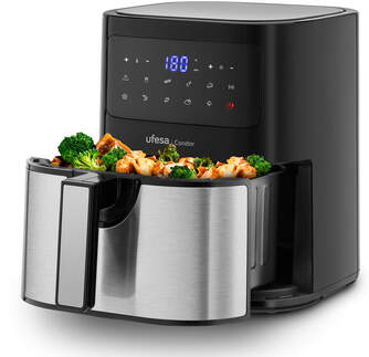 FREIDORA AIRE UFESA CONDOR 4,5L DIGITAL INOX/NGRA