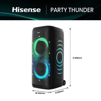 ALTAVOZ HISENSE PARTY THUNDER 620W BT 18H KARAOKE