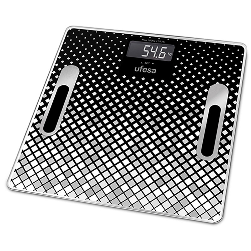 Báscula Baño Diagnóstica Ufesa BE1855 - Hasta 180kg, IMC