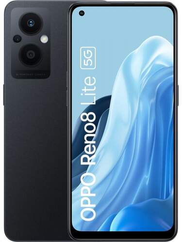 Oppo Reno8 Lite 5G 8/128GB Negro - 6.43" FHD+, NFC, Snapdragon 695, 64+2+2/16Mpx, 4500mAh 33W