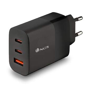 CARGADOR DE PARED NGS 65W 2 USB-C 1 USB-A