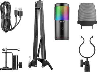 MICR%%%#211;FONO   FILTRO MARS GAMING MMICSC NEGRO