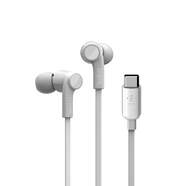Auriculares Belkin Soundform USB-C Blanco - Cable 1,1m, botones control volumen, micr&oacute;fono integrado