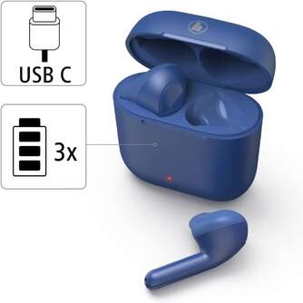 AURICULARES HAMA 00184074 BT TWS FREEDOM LIGHT AZU