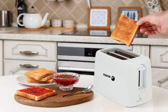 TOST. FAGOR  FLEXITOAST 650W 2R CORTO BLANCO