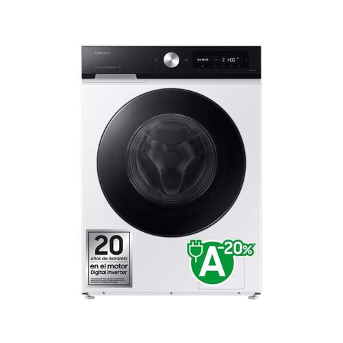 Lavadora Samsung WW11DB7B94GEU3 - 11 kg, Clase A-20%, 1400 rpm, Blanco