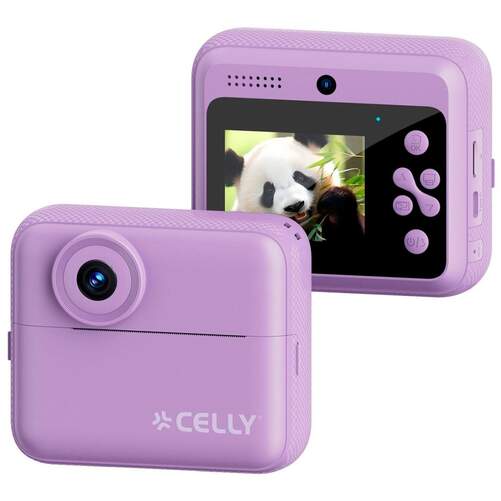 C&aacute;mara Instant&aacute;nea Celly KIDSCAMSTICKYVL - 2,4", 6 efectos especiales y 4 filtros color, 6h aut.