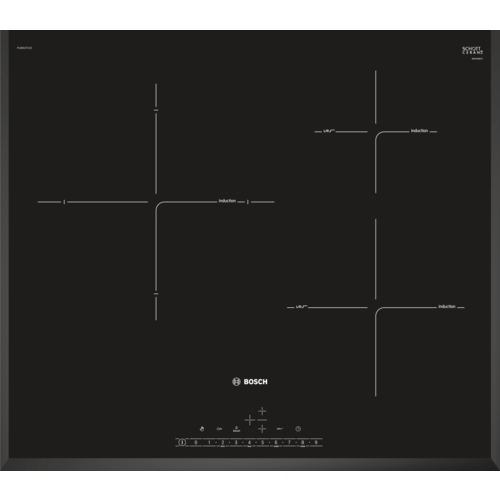 Placa Inducción Bosch PIJ651FC1E - 3 Zonas, PerfectFry, 17 Potencias, DirectSelect, 7400W