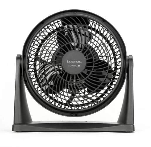Ventilador de sobremesa Taurus Ice Brise Mini - 25 cm de diámetro, 2 velocidades, silencioso, negro