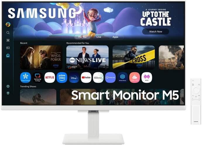 Smart Monitor Samsung Smart 27" LS27FM501EUXEN - Full HD, HDMI, Tizen, Bluetooth 5.2