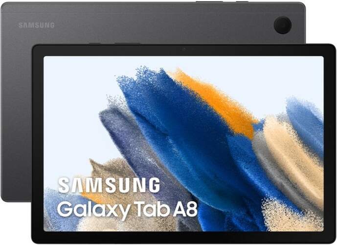 Tablet Samsung Galaxy Tab A8 LTE 4G 4/64GB Gris - 10.5", 2GHz, 8+5Mpx, GPS, WiFi, BT 5.0, 7040mAh