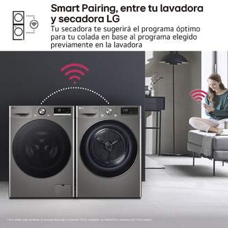 SECADORA LG RH90V9PV2N 9K BC INOX DSP WIFI