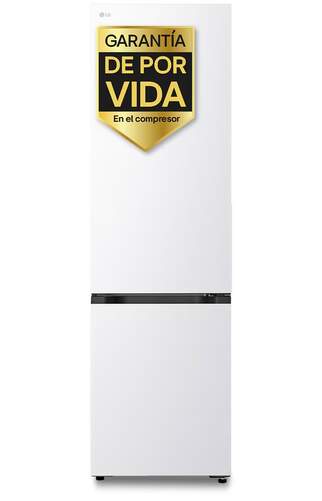 Frigor&iacute;fico Combi LG GBBSJ524CSW - Clase C, 203x60 cm, 375 litros, Door Cooling+, Blanco
