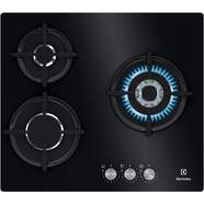 Placa Gas  Electrolux KGE6633NOK - 3 Fuegos, 60 cm, 3900 W, Gas Natural
