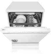 Lavavajillas LG DF355FW - Clase C, 60 cm, Direct Drive, 3ª Bandeja, QuadWash, 41 dB, Blanco