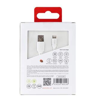 CABLE DCU LIGHTNING a USB A 1M BLANCO