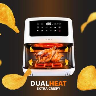 FREIDORA AIRE FLAMA 691FL 7,5L 2150W DUAL HEAT BLA