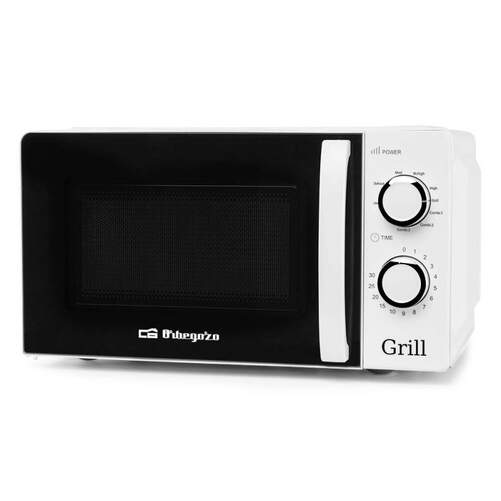 Microondas Orbegozo MIG2130 - 700W +Grill 900W, 5 Potencias + 3 Funciones