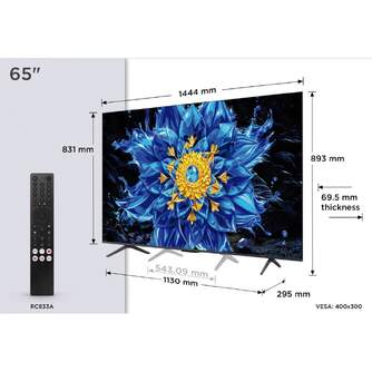 TV TCL 65%%%quot; 65P8L UHD MINILED GOOGLETV 144HZ