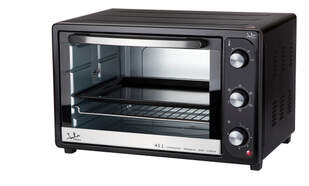 Horno Sobremesa Jata HN945 - 45 L, 2000 W, 56x37x33 cm, Convecci&oacute;n, Plata, Negro