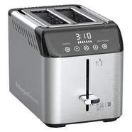 Tostadora Megafesa MGF3333 - 2 Ranuras Cortas, 5 Intensidades, Pantalla LCD, Inox