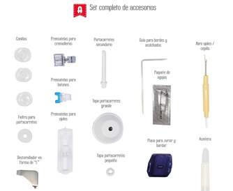 MAQUINA DE COSER ALFA 720  9 PUNTADAS LUZ LED