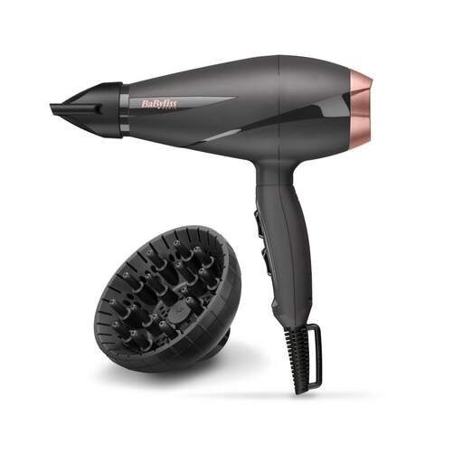 Secador Babyliss Smooth Pro 2100 6709DE - 2100W, Iónico, 2 Velocidades-temperaturas, Difusor